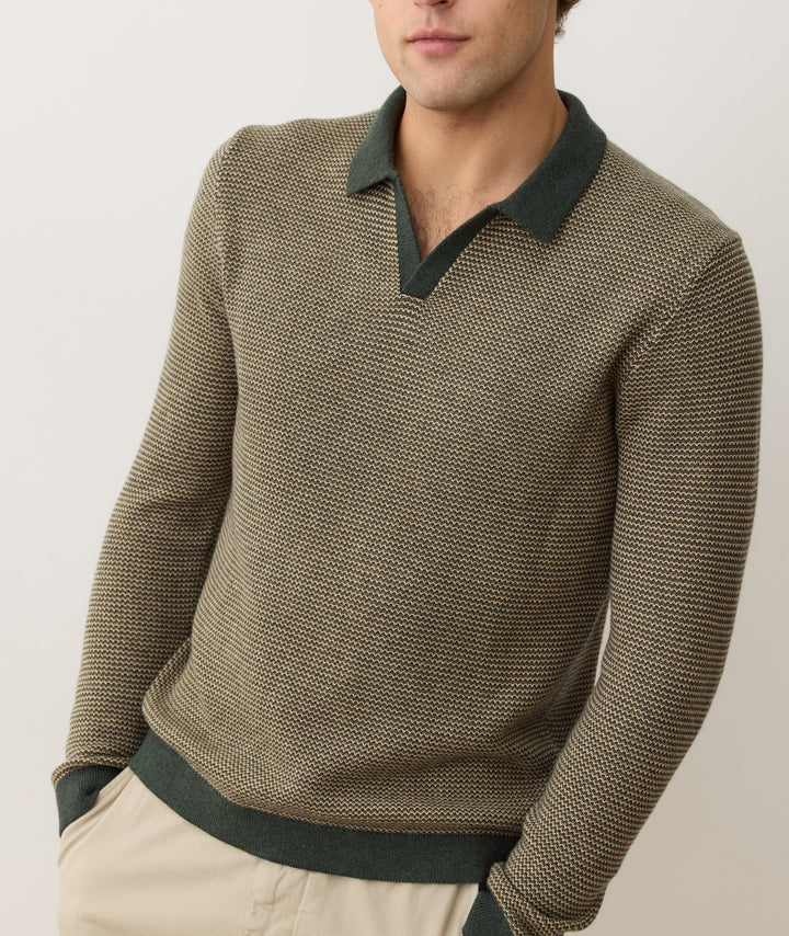 Liam Sweater Polo Sable/Ivory