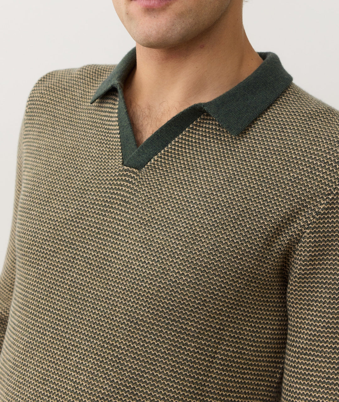 Liam Sweater Polo Sable/Ivory