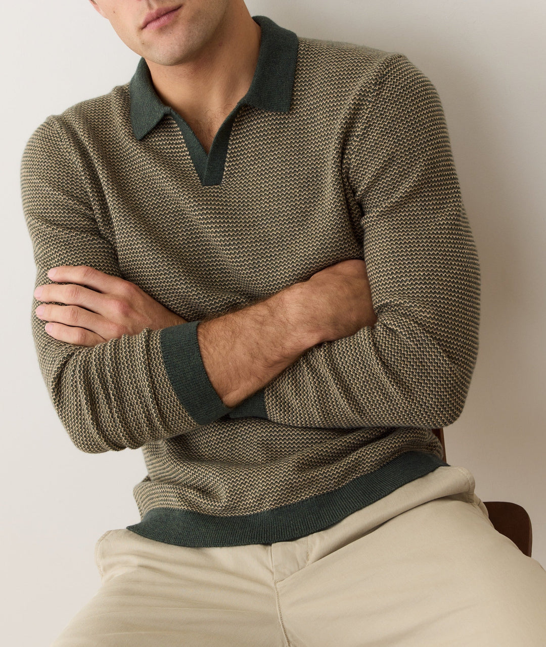 Liam Sweater Polo Sable/Ivory
