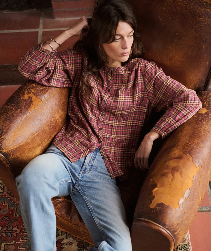 Millie Wool Blouse Autumn Plaid