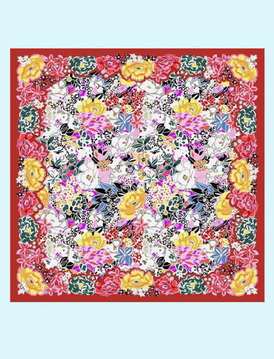 Floral Fiesta Red Caftan