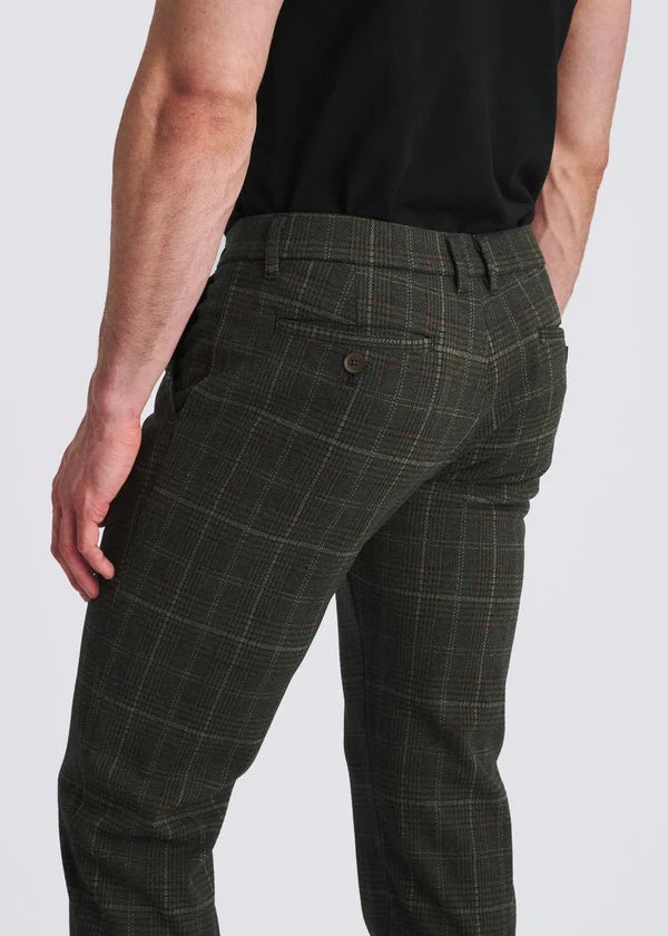 Wool-Look Stretch Knit Tailored Pants