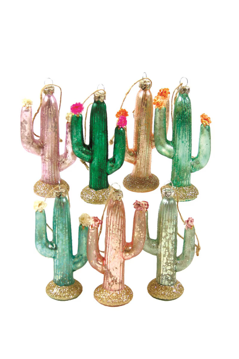 Glitter Cactus Ornament