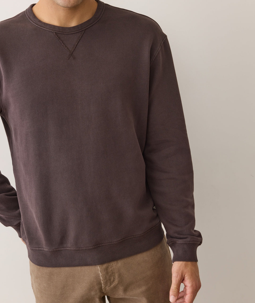 Relaxed Cloud 9 Fleece Crewneck Coffee