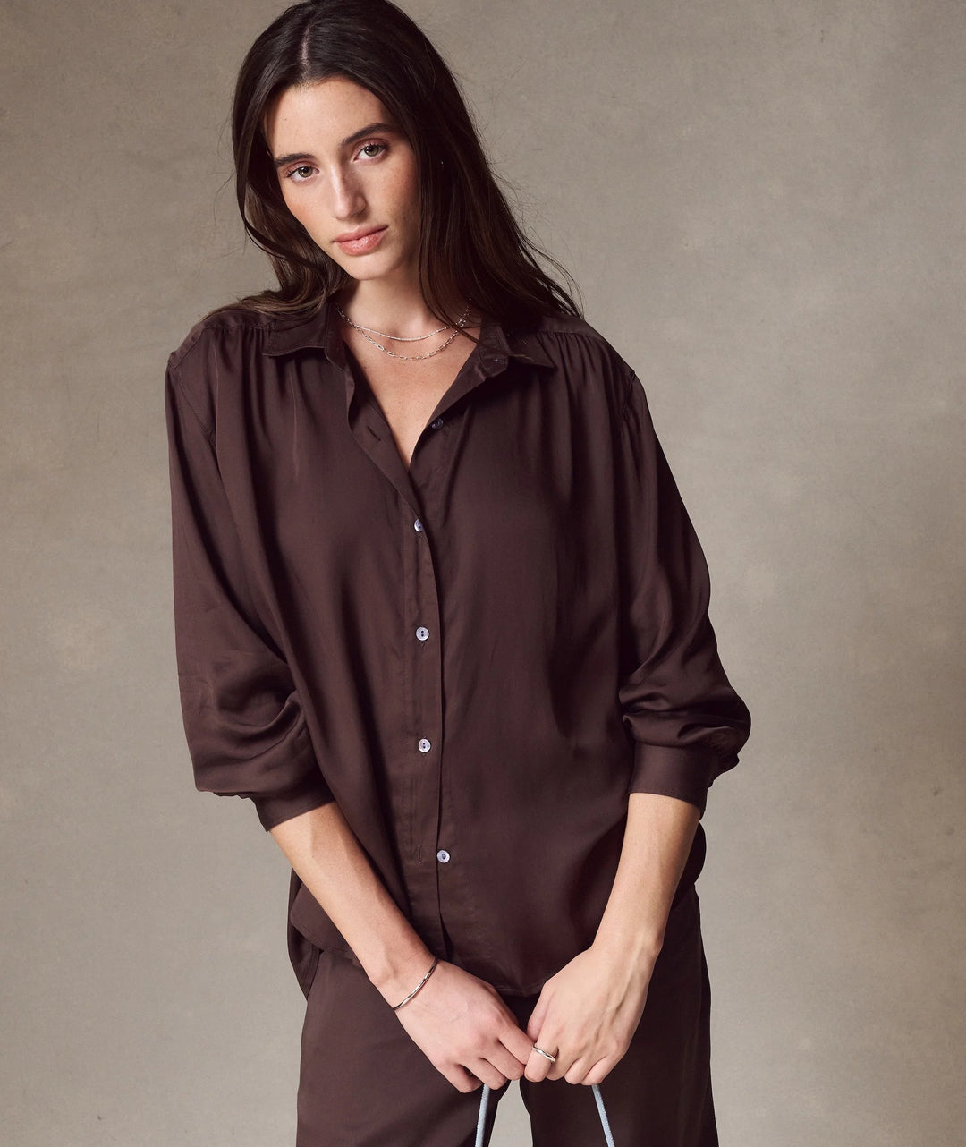 Bella Better-Than-Silk Button Down