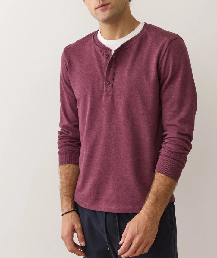 Pacifica Stretch Henley Fig