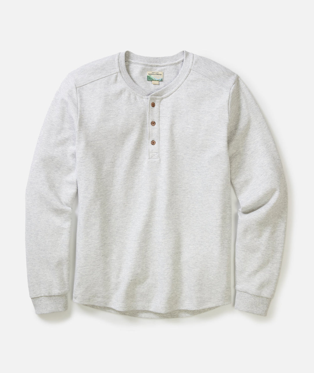 Pacifica Stretch Henley Light Grey