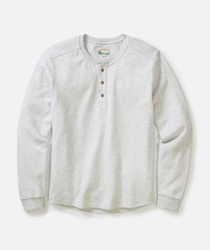 Pacifica Stretch Henley Light Grey