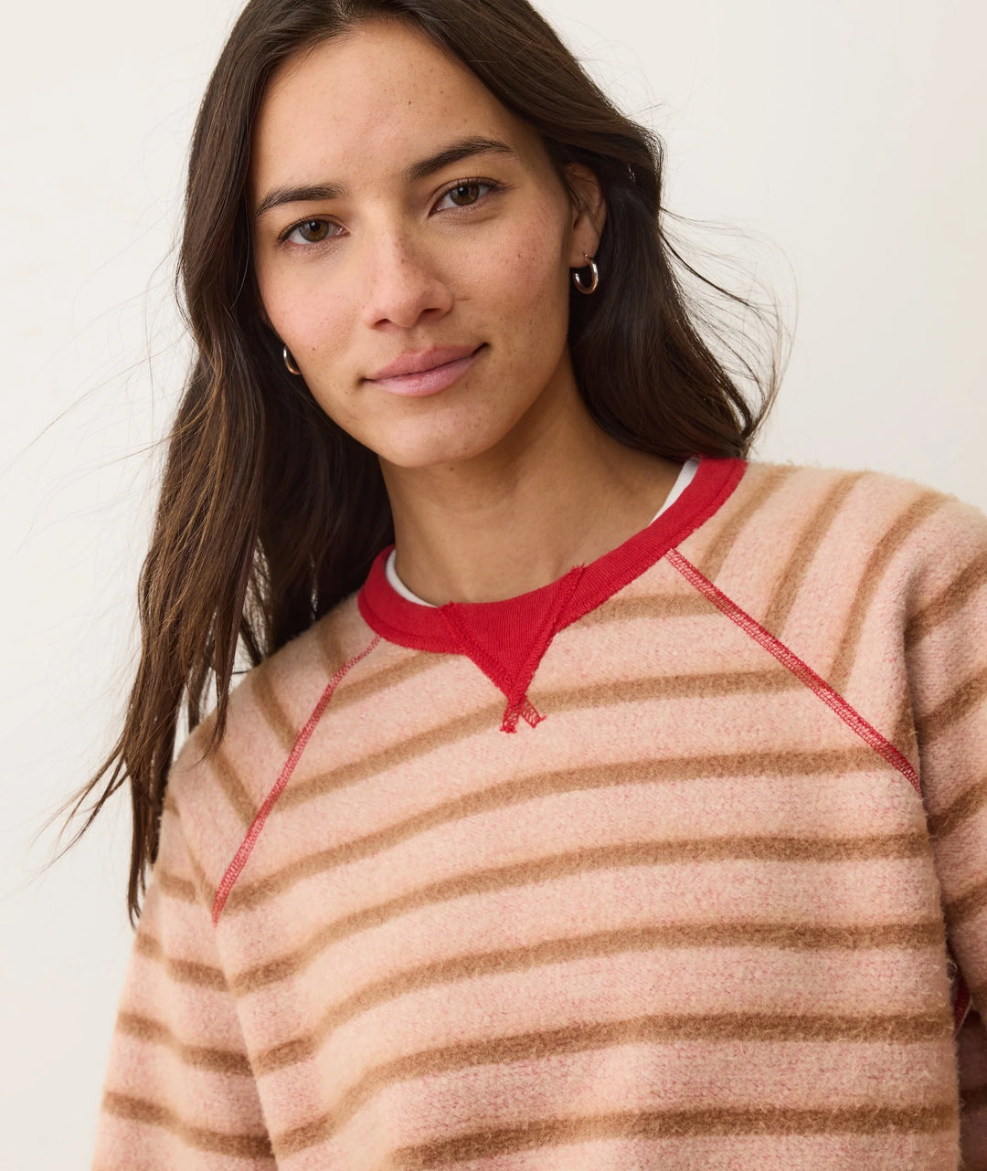 Cloud 9 Fleece Reversible Crewneck Cherry Red
