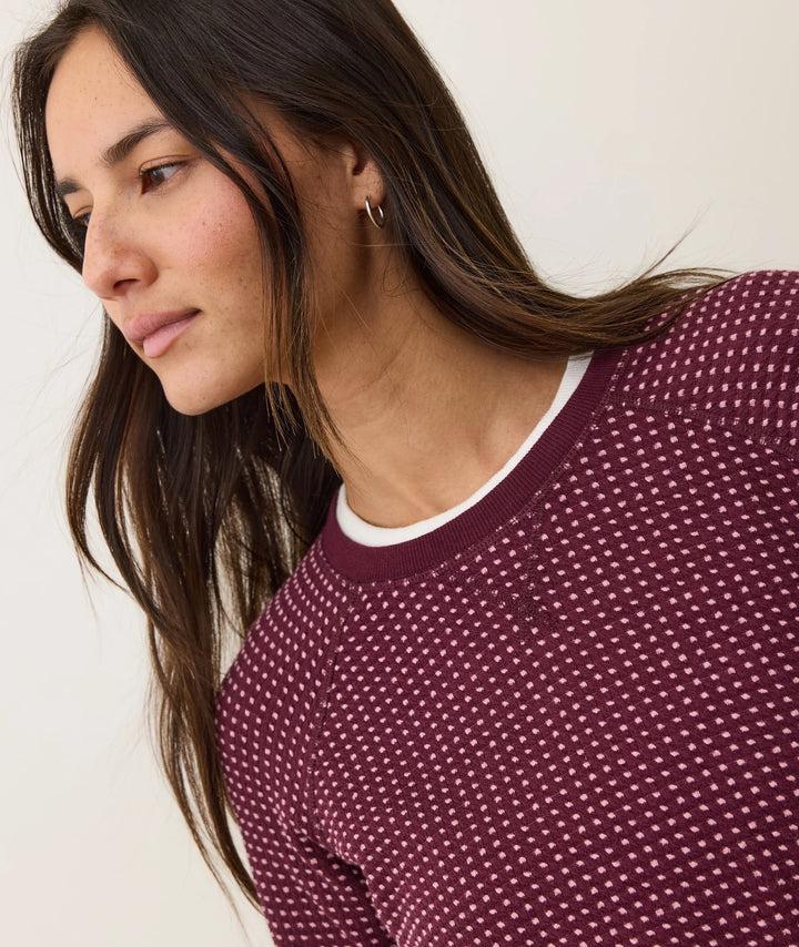 Daisy Textured Raglan Fig