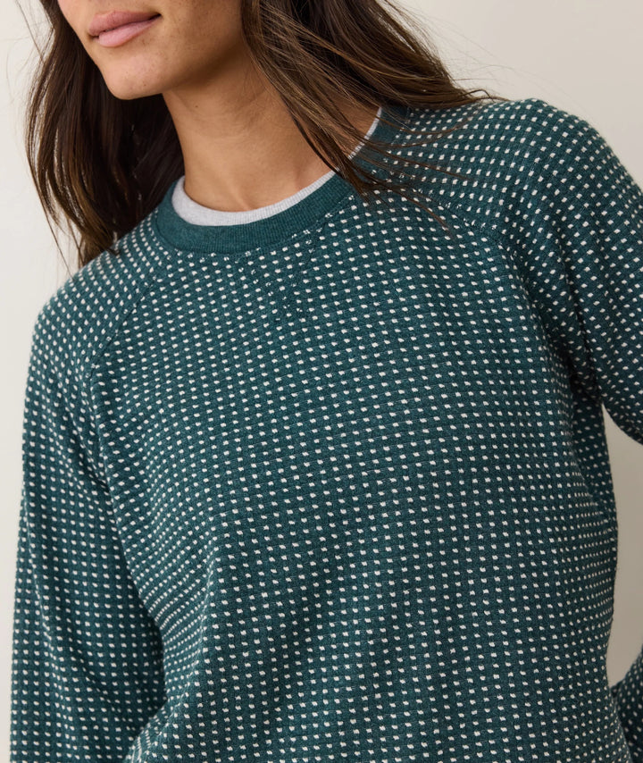 Daisy Textured Raglan Mediterranea