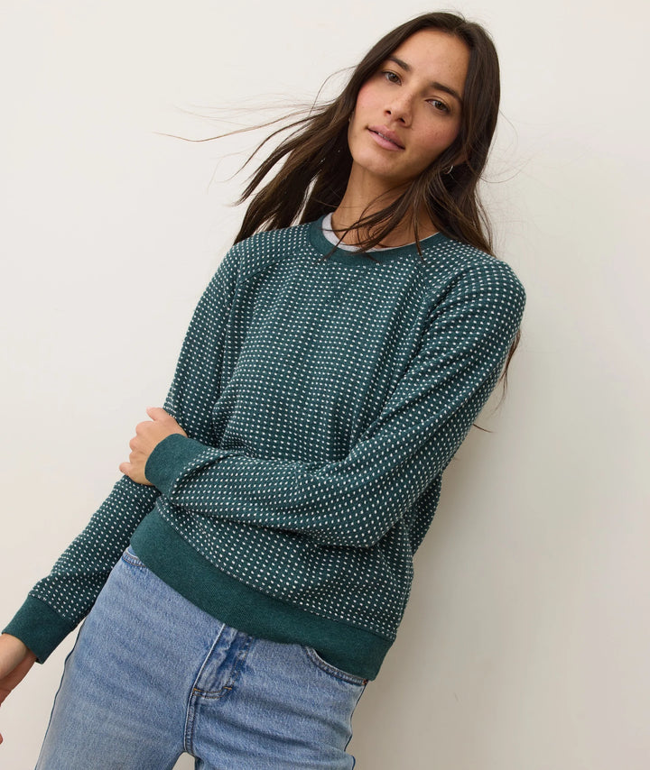 Daisy Textured Raglan Mediterranea