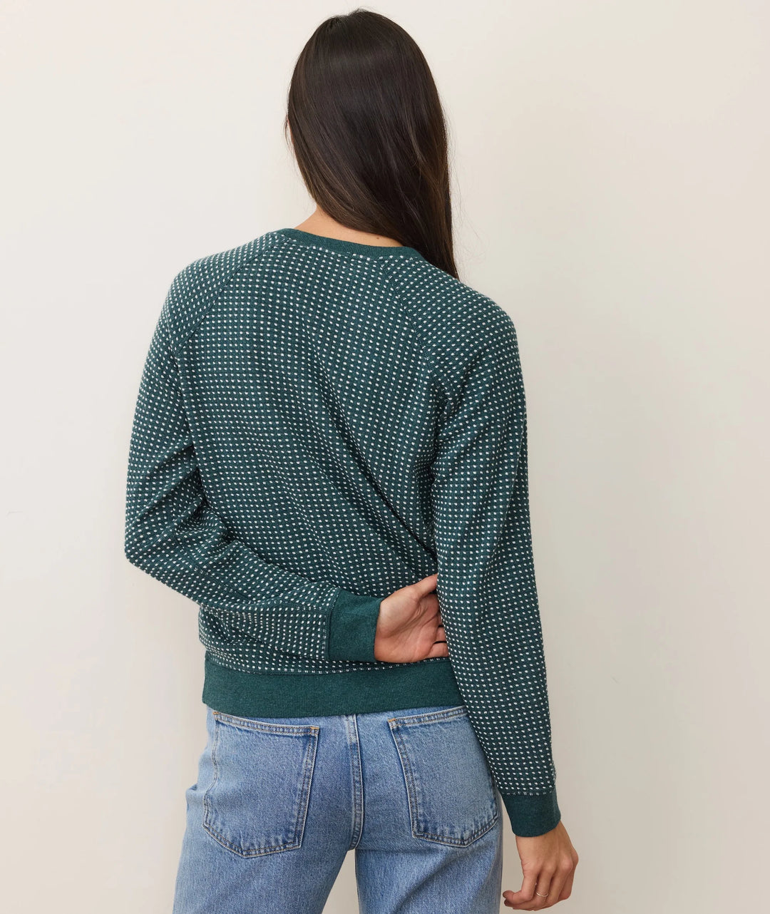 Daisy Textured Raglan Mediterranea