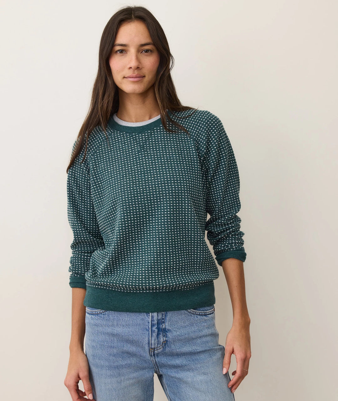 Daisy Textured Raglan Mediterranea