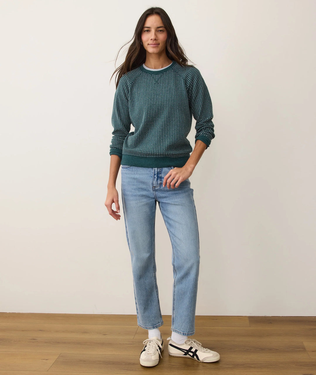 Daisy Textured Raglan Mediterranea