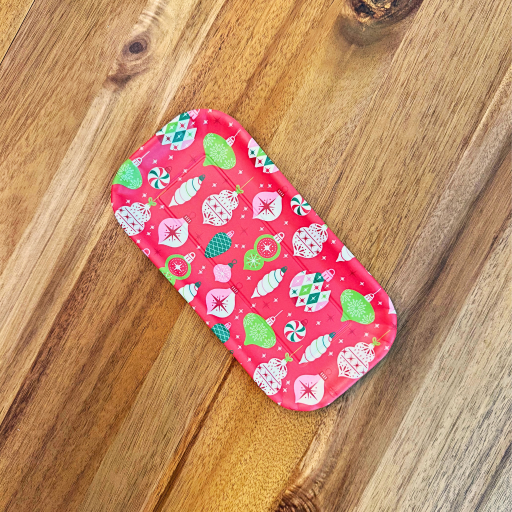Holiday Cheers Tray Melamine 4x8in