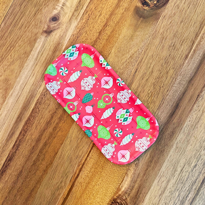 Holiday Cheers Tray Melamine 4x8in