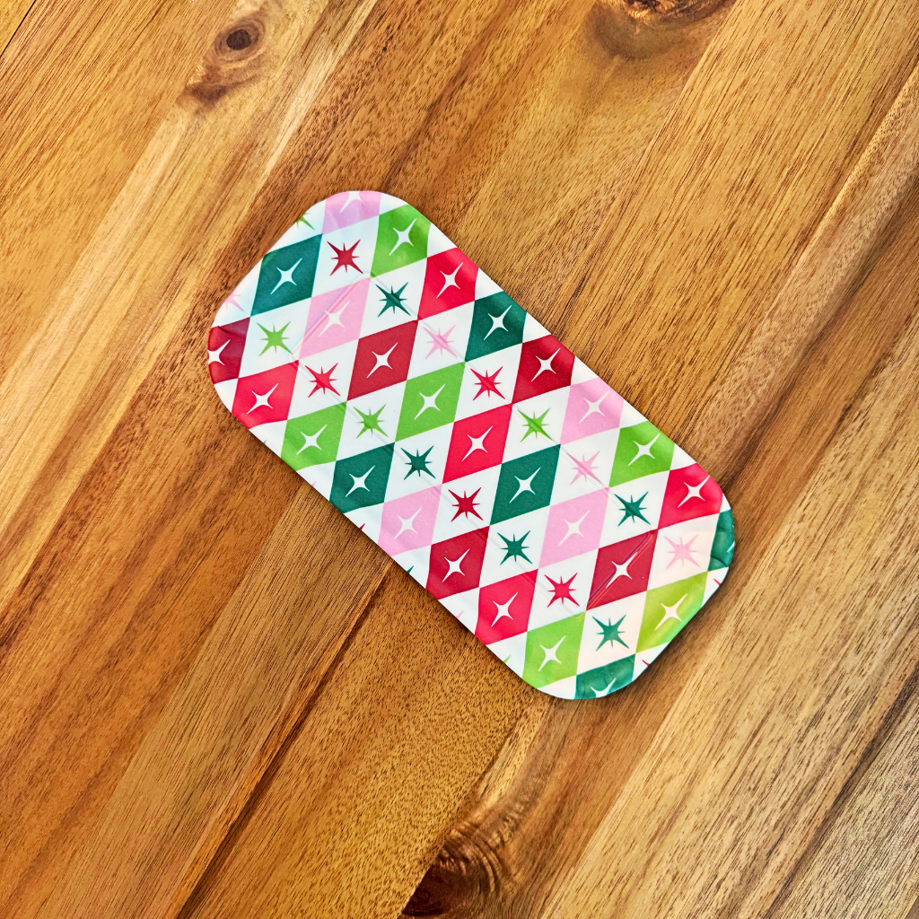 Holiday Cheers Tray Melamine 4x8in