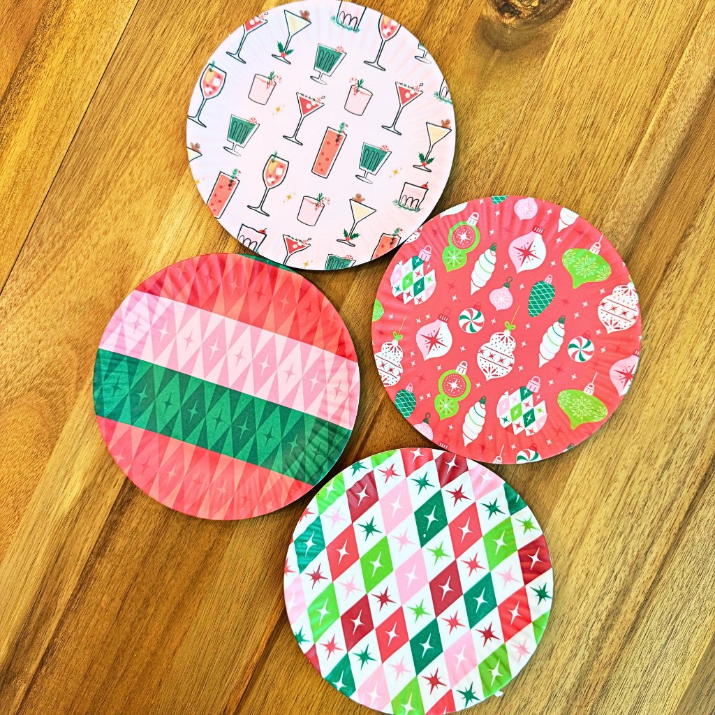 Holiday Cheers "Paper" Plate Melamine
