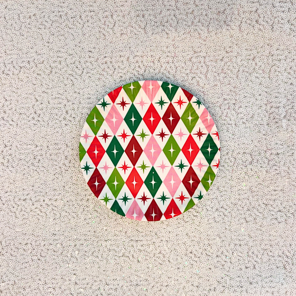 Holiday Cheers "Paper" Plate Melamine
