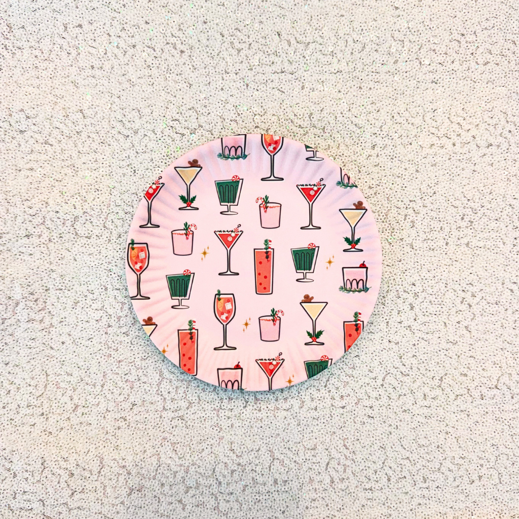 Holiday Cheers "Paper" Plate Melamine