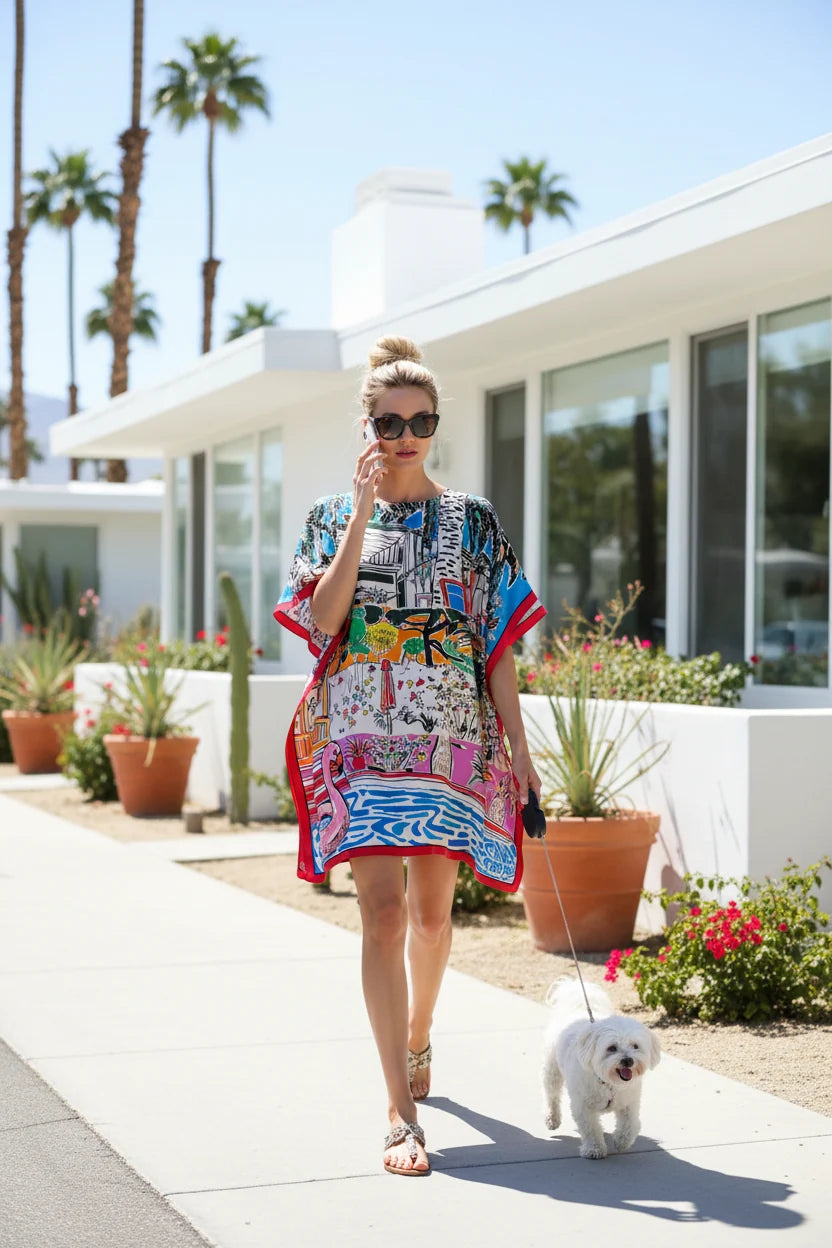 Palm Springs Modernism Mid Length Caftan