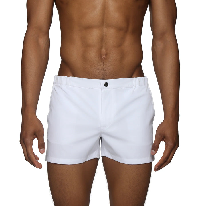 Angeleno Swim Short White