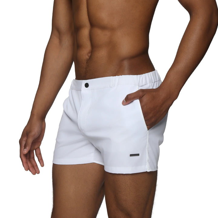 Angeleno Swim Short White