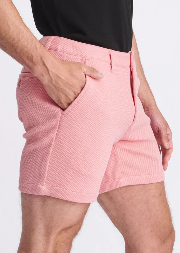 Cobbler 6" Inseam Textured Stretch Knit Chino Shorts PM-2541