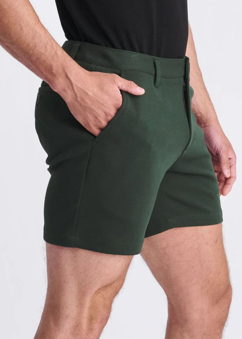 Ivy 6" Inseam Textured Stretch Knit Chino Shorts PM-2542
