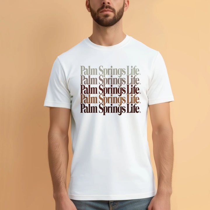Tiered Logo Graphic Tee White