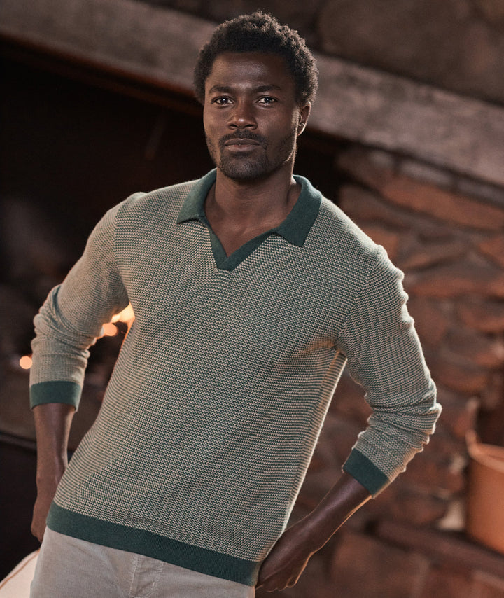 Liam Sweater Polo Sable/Ivory