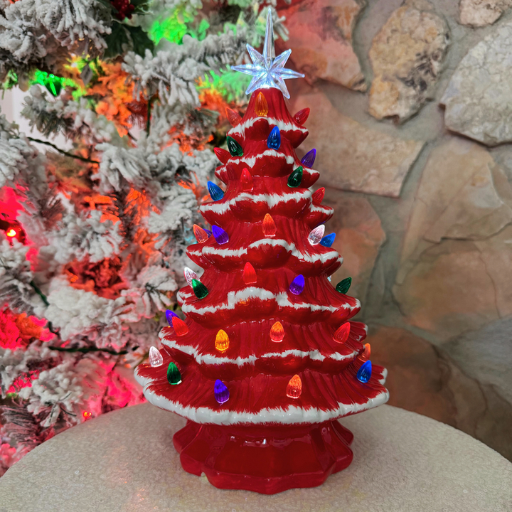 Lighted Christmas Tree w/Adapter and Timer, Large