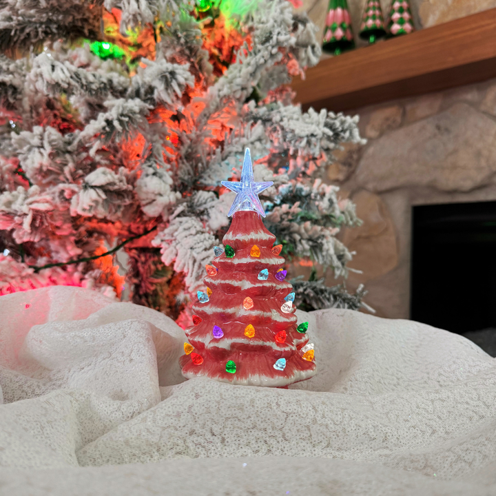 Lighted Christmas Tree w/Timer, Small