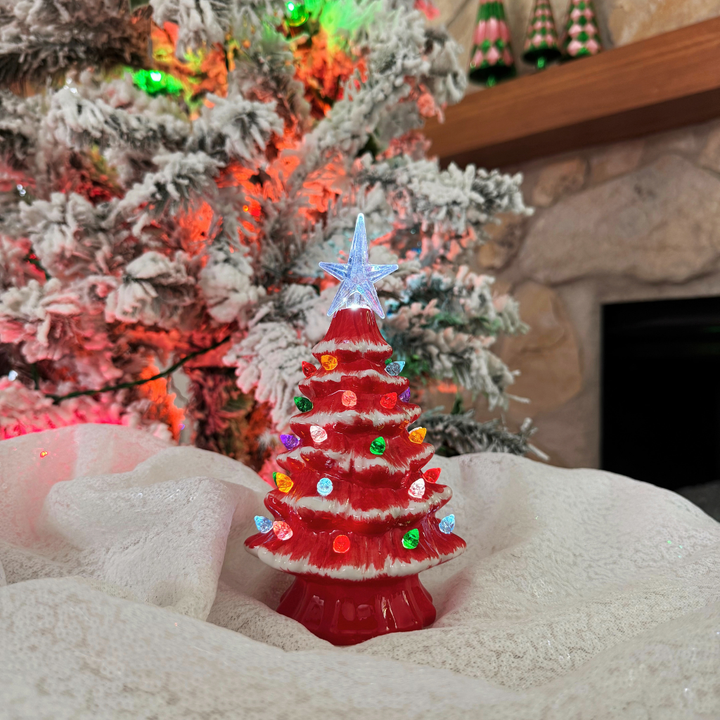 Lighted Christmas Tree w/Timer, Small