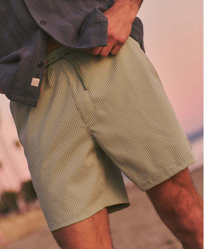 Lined Sport & Swim Short 6" Iceberg Stripe