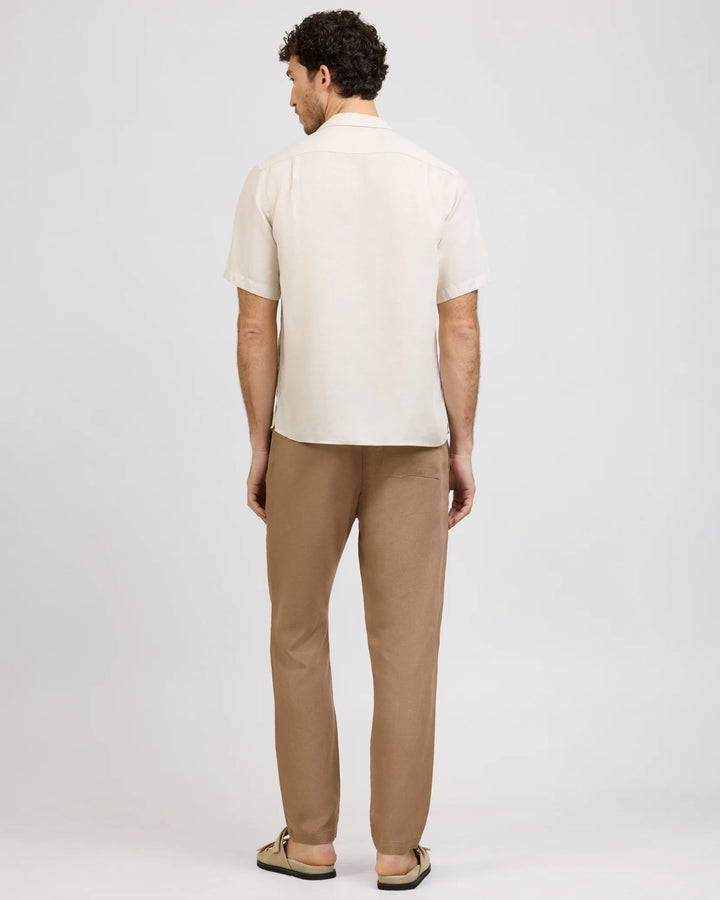 Air Linen Pull On Pant Sandlewood
