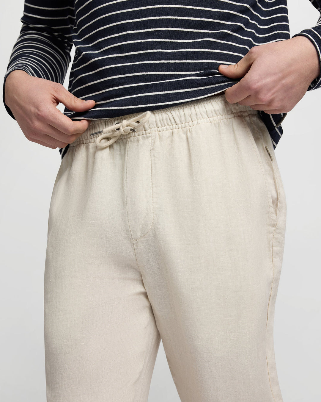 Pigment Dye Linen Pull On Pant