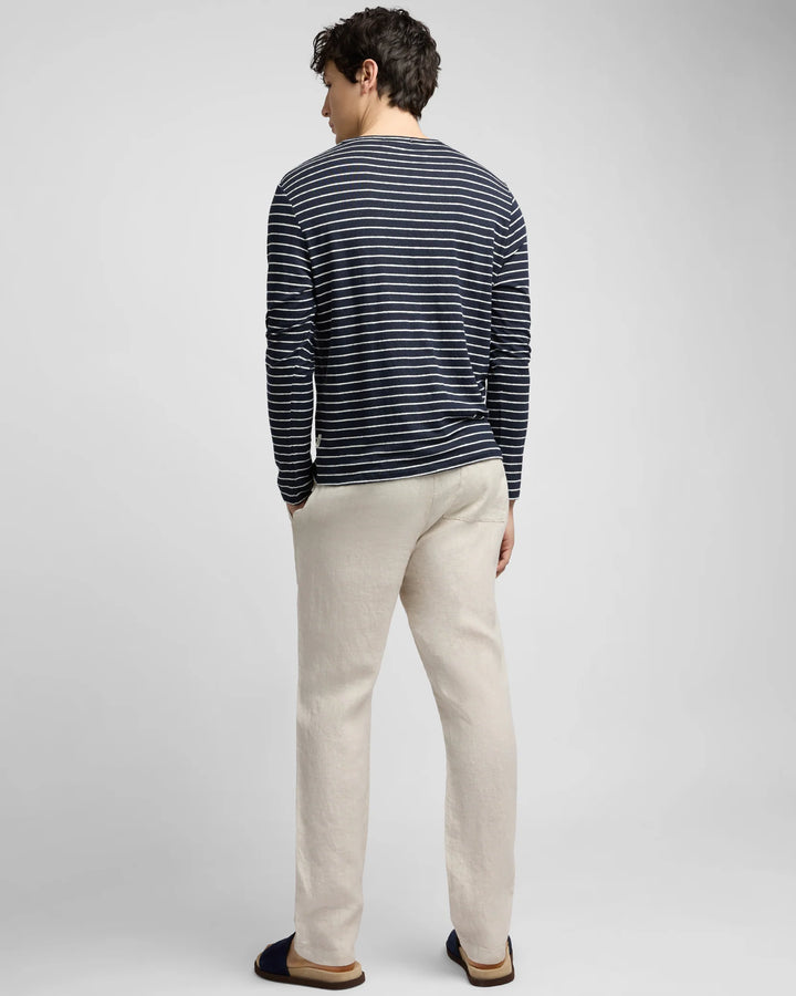 Pigment Dye Linen Pull On Pant