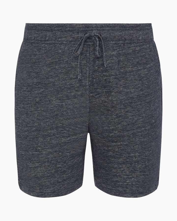 Terry Linen Short Washed Navy