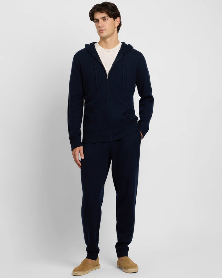 100% Cashmere Hoodie Zip Up