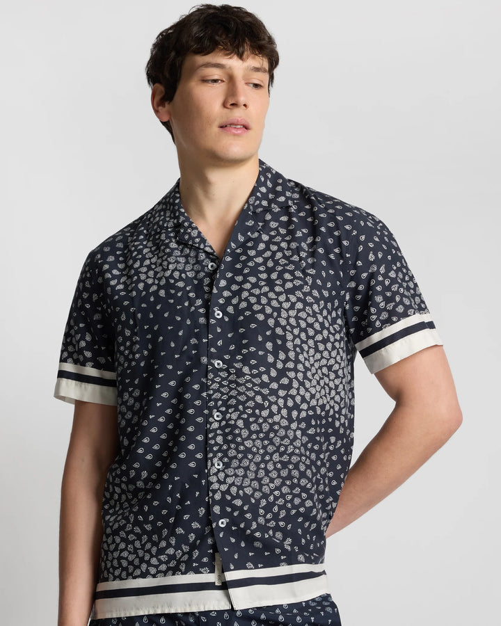 Tencel Vacation Shirt Midnight Paisley