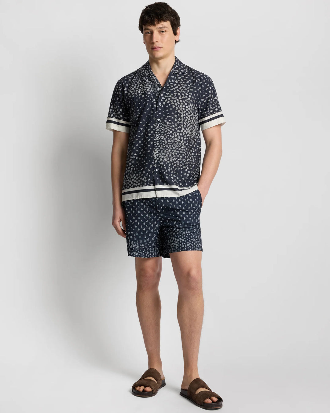 Tencel Vacation Shirt Midnight Paisley