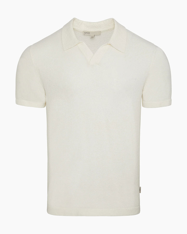 Boucle Knit Johnny Polo