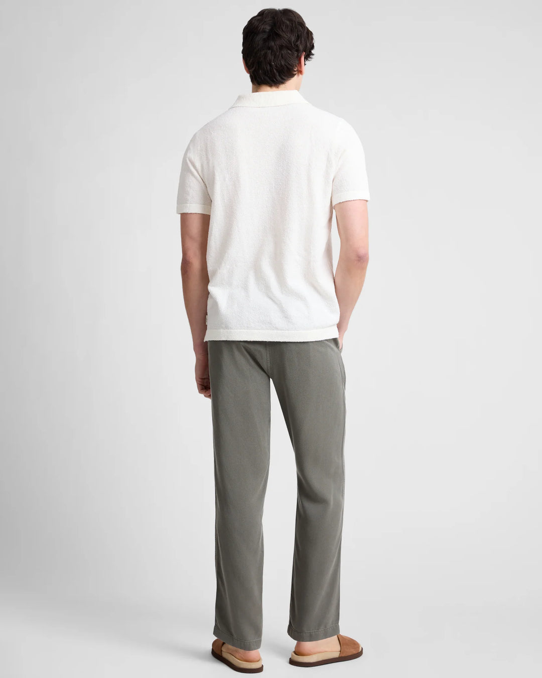 Boucle Knit Johnny Polo