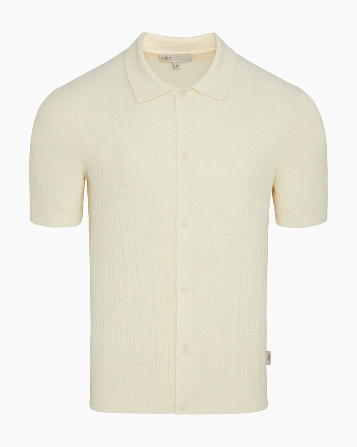 Boucle Rib Button Up
