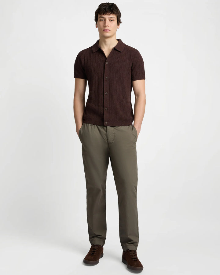 Boucle Rib Button Up