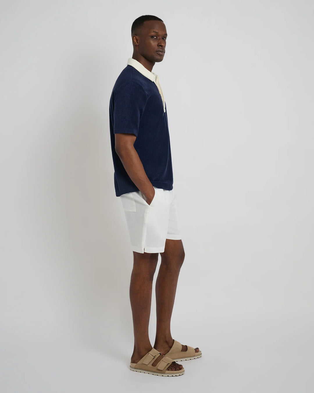 Air Linen Pull-On Short' White