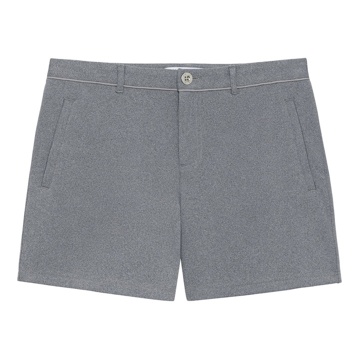 Holler 5" Solid Stretch Shorts Heather Grey