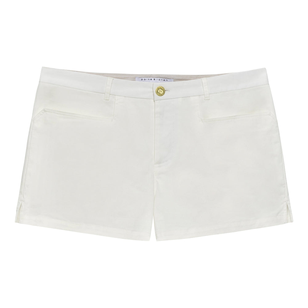 NEW- White Solid Summit Short - Parke & Ronen